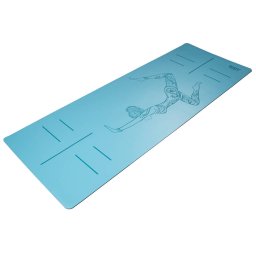 Saltea Yoga Iggy din PU 1830 x 680 x 4MM Albastru/Negru