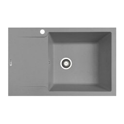 Chiuveta Pyramis Soft Compozit Magnifica Durothek 1 Cuva 1 Picurator 79x50Cm Adancime 21Cm Gri