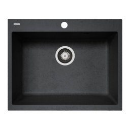 Chiuveta Soft Compozit Pyramis Square Durothek 60x50Cm 1B Negru