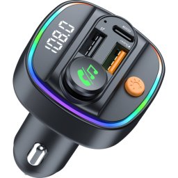 Modulator FM Devia Smart Series Bluetooth PD 30W Fast Charger + Dual USB MP3 Negru
