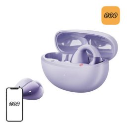 Casti Wireless QCY Crossky Clip C30 Bluetooth Autonomie 5h Violet
