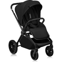 Carucior 2in1 Lionelo Mika Plus Cadru din Aluminiu Reversibil Sistem de ventilatie 3D pana la 22KG Negru