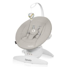 Balansoar Electric Bebelusi Lionelo Iris 2in1 Rotire 360 Grade 3 Moduri de Leganare si 5 Trepte de Viteza 3 Pozitii de Inclinare 12 Melodii Maxim 9KG Bej