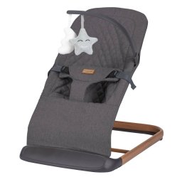 Balansoar Bebelusi FreeON Serene pana la 9KG Centura in 3 Puncte Spatar Reglabil in 3 Etape Bara de Jucarii 70 x 45 x 56CM 0 Luni+ Gri