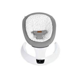 Balansoar Electric Bebelusi Jane Moon Star 5 Trepte de Viteza Timer 12 Melodii si 5 Sunete ale Naturii Gri/Alb