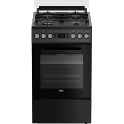 Aragaz Mixt Beko 4 Arzatoare Cu Eficienta Ridicata Aprindere Electrica Cuptor Electric Grill 8 Functii Antracit