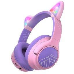 Casti PowerLocus Pentru Copii Wireless Bobo Cat Ears Violet/Roz