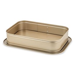 Tava de Copt Dreptunghiulara Zass Gourmet ZG-BW 06 cu Baza Detasabila Acoperire Antiaderenta 39CM Bronz