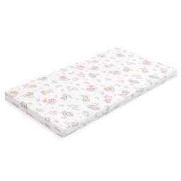 Saltea Patut Bebe New Baby Pink Koala din Spuma cu Husa Detasabila 120x60x6CM 0 Luni+ Roz