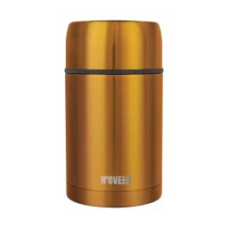 Termos pentru Supa / Mancare Noveen TB953 800ml Perete Dublu Inox Husa Transport Aramiu