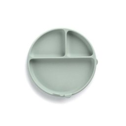 Farfurie Bebelusi Jane din Silicon fara BPA cu Ventuze 17 x 17 x 4CM Verde