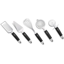 Set Ustensile Bucatarie Zass Gourmet ZG-KT 04 5 Piese Inox/Negru