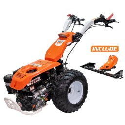 Motocultivator Ruris 1077C Motor 4 Timpi 16CP + Lama de Cosit CX77 Portocaliu/Negru