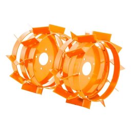 Set Roti Metalice Ruris 400 TS103 pentru Motosapa 2 Bucati Portocaliu