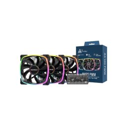 Pachet 3 Ventilatoare Montech AX120 PWM ARGB 120MM Negru