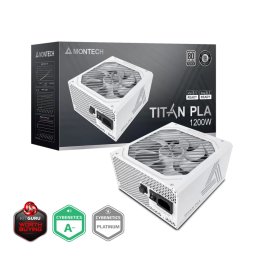 Sursa PC Montech Titan PLA 1200W 80 PLUS Platinum Modulara PCIe 5.1 Alb