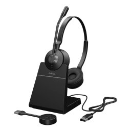 Casti Jabra Engage 55 SE UC Stereo Link400 a Stand Negru