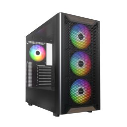 Carcasa PC Montech XR Wood Midi-Tower ATX ARGB Tempered Glass Negru