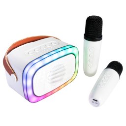 Boxa Portabila Party Karaoke cu 2 Microfoane Functie BT/USB/TWS