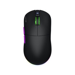 Mouse Gaming HATOR Quasar 3 ULTRA 8K Wireless 2.4GHz / Bluetooth / USB 30000DPI RGB Negru/Violet