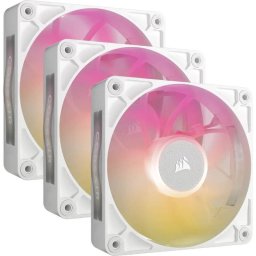 Set 3 Ventilatoare Corsair iCUE LINK RX120 MAX RGB PWM 3x 120MM Alb