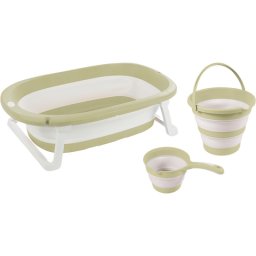 Set 3-in-1 Dolu Nuve cu Cadita Pliabila +6luni Verde Eco