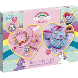 Set Creativ Totum Bijuterii si Gentuta Unicorni +5 ani