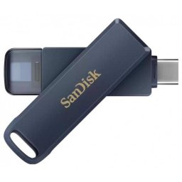 Memorie USB Sandisk Phone Drive Lightning USB-C 256GB 256GB Albastru