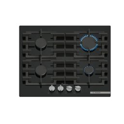 Plita Bosch PPP6A6I40 Gaz 4 Zone 60Cm Quartz Negru