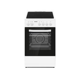 Aragaz Electric Heinner HFSC-S56E4VWH Plita Vitroceramica 4 Zone de Gatit Cuptor Electric Clasa A Grill Alb