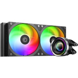 Cooler Procesor ID-Cooling FX240 Infinity Racire cu Lichid 2x 120MM luminare aRGB Negru