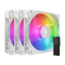 Ventilator 3-in-1 Cooler Master SickleFlow Edge 120 ARGB Alb