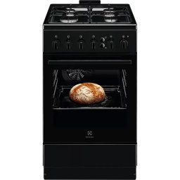 Aragaz pe Gaz Electrolux LKG504022K 4 Arzatoare Cuptor 57L Grill Electric Functie Autocuratare Catalitica 50CM Clasa A Negru