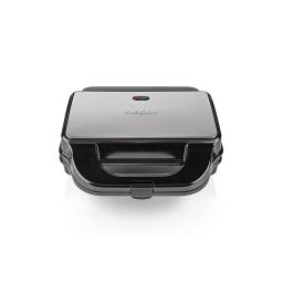 Sandwich Maker Nedis Grill Waffle 900W Placi Antiaderente 28 x 15Cm Otel Inoxidabil/Plastic