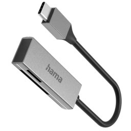 Cititor de Carduri Hama USB-C USB 3.0 SD/microSD Gri