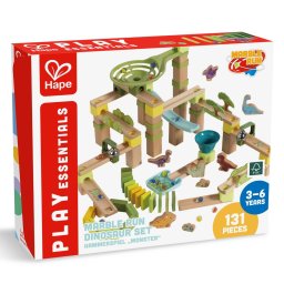 Jucarie din Lemn HAPE Marble Run Dino Adventure 131 piese