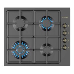 Plita Gaz Pyramis 60KF 870 Rustic Antracit