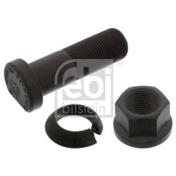 Bolt Roata FEBI 06275 cu Piulita si Inel Siguranta M20 x 1.5 Negru