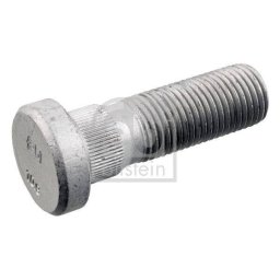 Bolt Roata FEBI 40510 cu Cap Rotund Filet Exterior 7/8Inch 11 BSF Lungime 82MM Gri