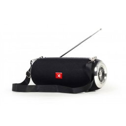 Boxa Portabila Gembird SPK-BT-17 Baterie 1200mAh microSD USB Radio FM Antena BT 5.1 RMS 10W Negru