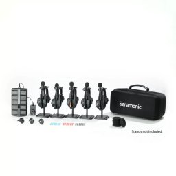 Sistem Intercom Wireless pentru 5 Persoane Saramonic WiTalk9 WT5S Full-Duplex 1.9GHz Casti Single-ear Negru