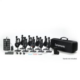 Sistem Intercom Wireless pentru 9 Persoane Saramonic WiTalk9 WT9S Full-Duplex 1.9GHz Casti Single-ear Negru
