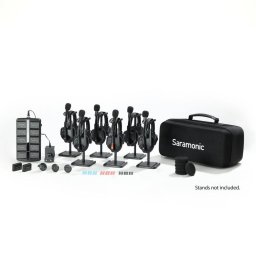Sistem Intercom Wireless pentru 6 Persoane Saramonic WiTalk9 WT6S Full-Duplex 1.9GHz Casti Single-ear Negru