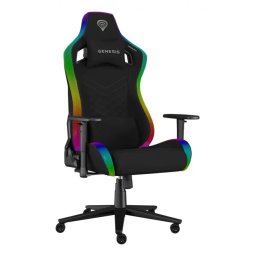 Scaun Gaming Genesis Trit 660 150Kg Iluminare RGB Reglabil Manere 2D Negru