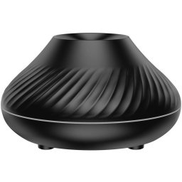 Difuzor Aromaterapie Platinet Flame Rezervor 130ML Putere 6.5W + Ulei Esential de Lavanda 10ML Negru