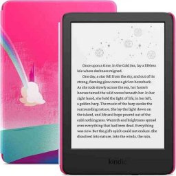 eBook Reader Amazon Kindle Kids 11th Gen (2022) Display 6Inch Husa Unicorn Valley Wi-Fi Negru/Multicolor