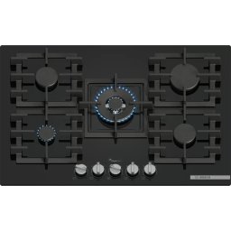 Plita Incorporabila Pe Gaz Bosch Seria 6 PPQ7A6I40 5 Arzatoare 75CM Quartz Negru