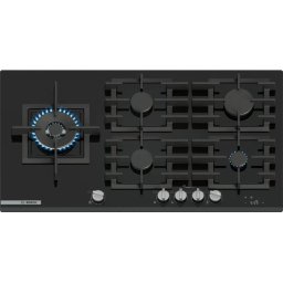 Plita Incorporabila Pe Gaz Bosch Seria 8 PRS9A6H40 5 Arzatoare 90CM Quartz Negru
