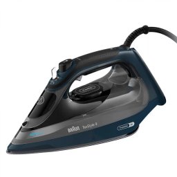 Fier de Calcat cu Aburi Braun TexStyle 9 SI9682DB Rezervor Apa 330ML Talpa EloxalPlus 3200W Albastru Inchis