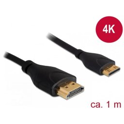 Cablu Delock HDMI la mini HDMI-C 4K Slim 1.4 T-T 1m Negru